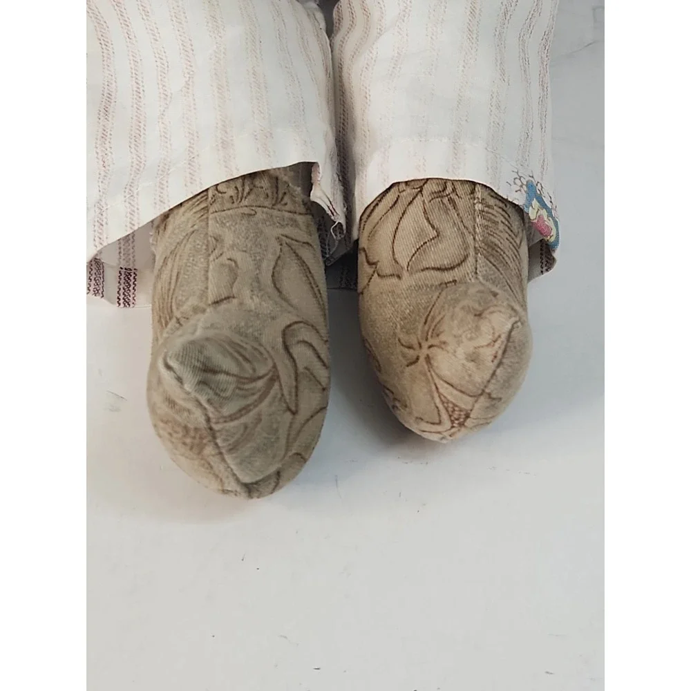 Vtg 80s  Handmade Sock Doll Boy 19.5